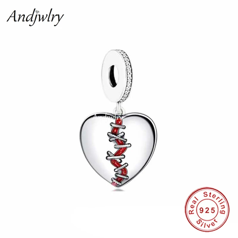 

Fit Bracelet Charms Silver 925 Original Mend A Broken Heart Traditional Love Pendant Bead Bracelet&Bangle Jewelry Berloque