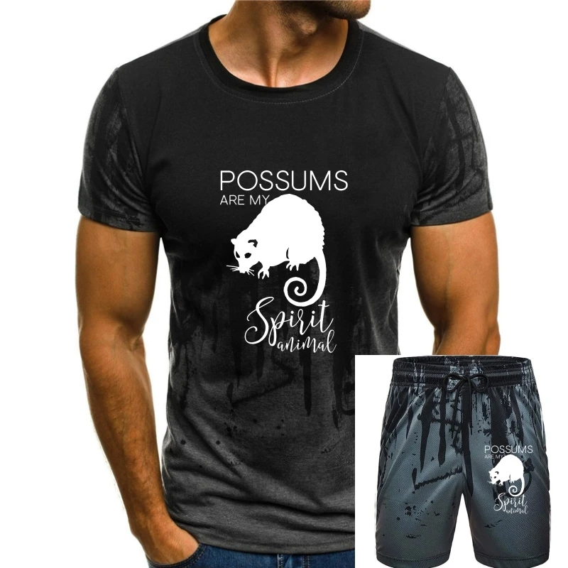 

Possum Spirit Animal J000461 T Shirts For Men Printed On T Shirt Christmas Clothing Aesthetic Funky Europe Cotton