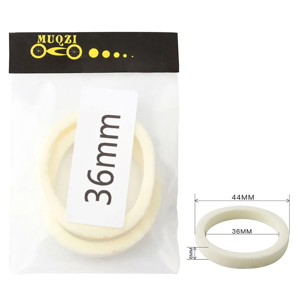

2pcs Bicycle Fork Sponge Foam Rings Oil Seal 30/32/34/35/36/38/40mm MTB Bike Absorber Front Fork Seal Sponge For RockShox Magura