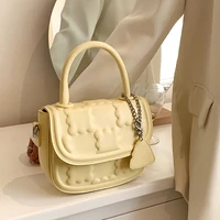 new messenger womens bag fashion trend candy colored biscuit bag hand held diagonal dual purpose small square bag
