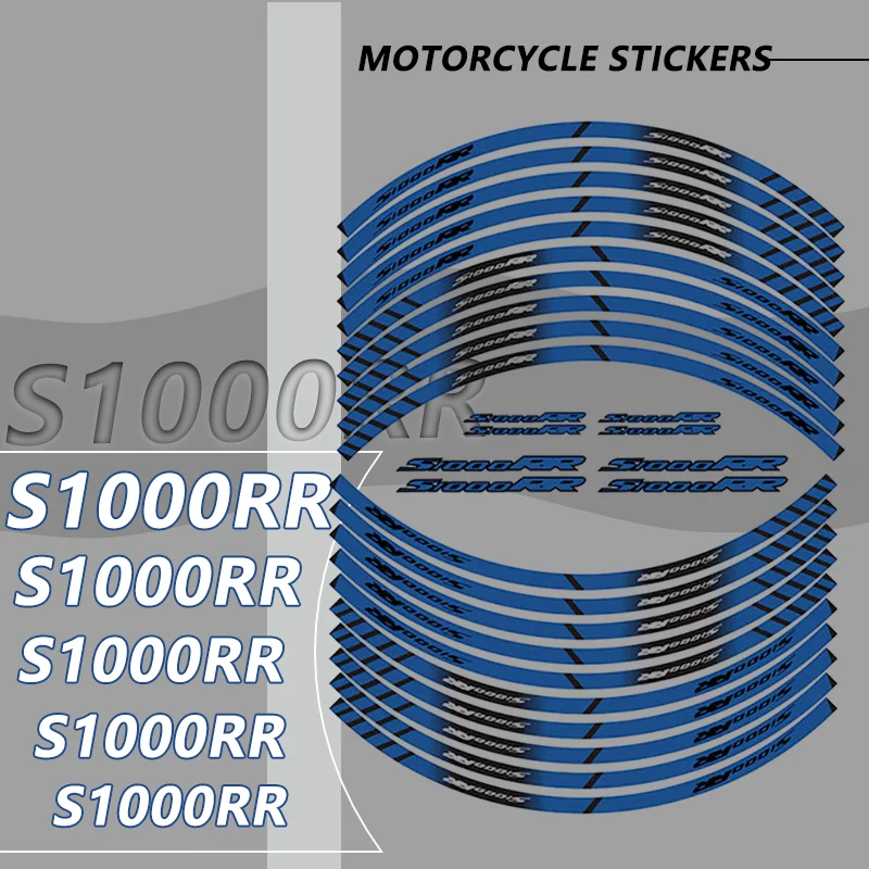 

Motorcycle Wheel Stickers Reflective Rim Tape Stripes Sticker Tire Decor Decals For BMW S1000R S1000RR HP4 S1000XR S1000 R RR XR
