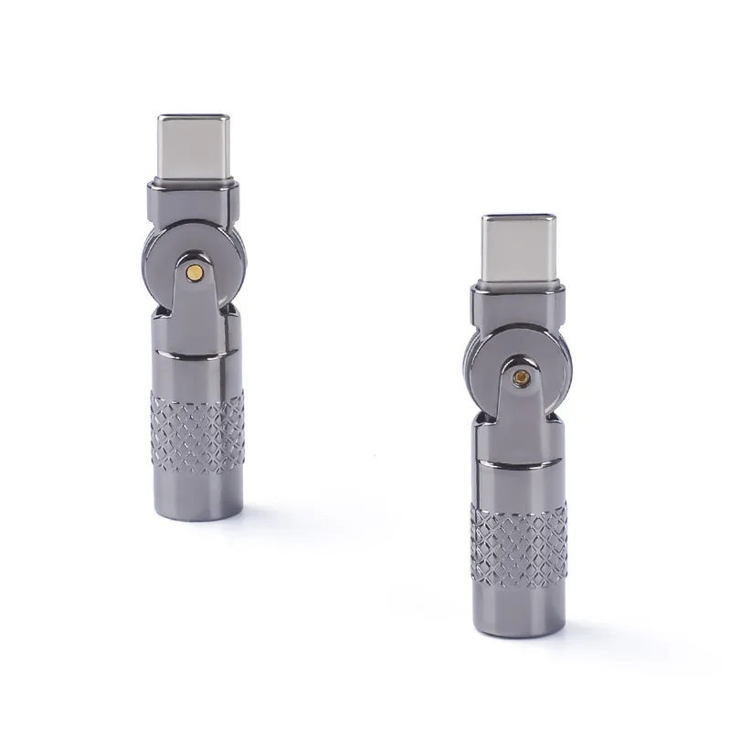 Переходник с разъемом Micro USB на разъем типа C вращающийся светящийся