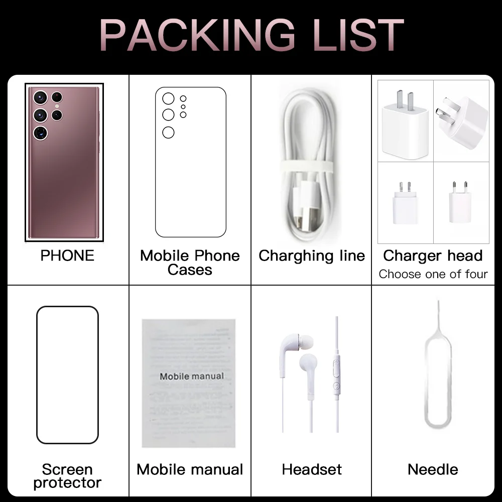 new original galay s22 ultra 7 3 hd full screen android smartphone 16gb1tb mobile phone 5g cellphone 2448mp fashion phone free global shipping