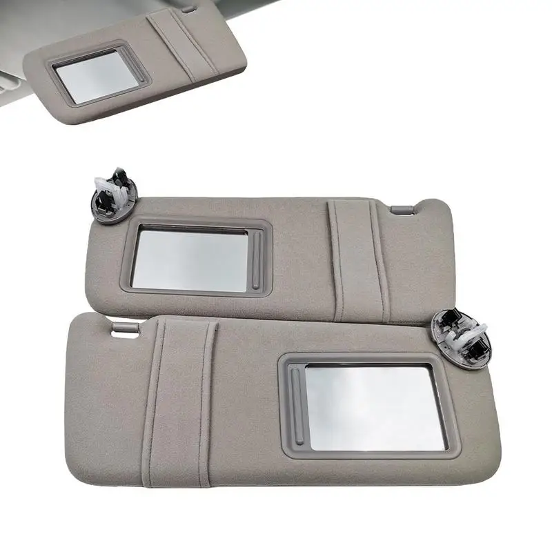 

Gray Car Sun Visor Sunshade For Toyota Camry2007 2008 2009 2010 2011 Driver Passenger Side With Mirror