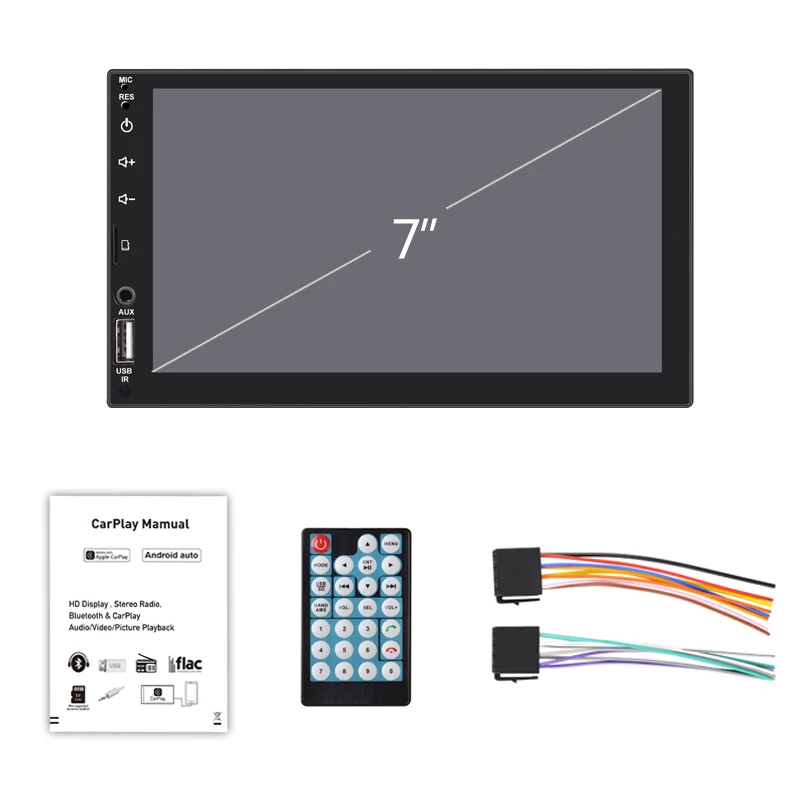 Автомагнитола Carplay мультимедийный видеоплеер на Android с 7 &quotсенсорным экраном AUX BT