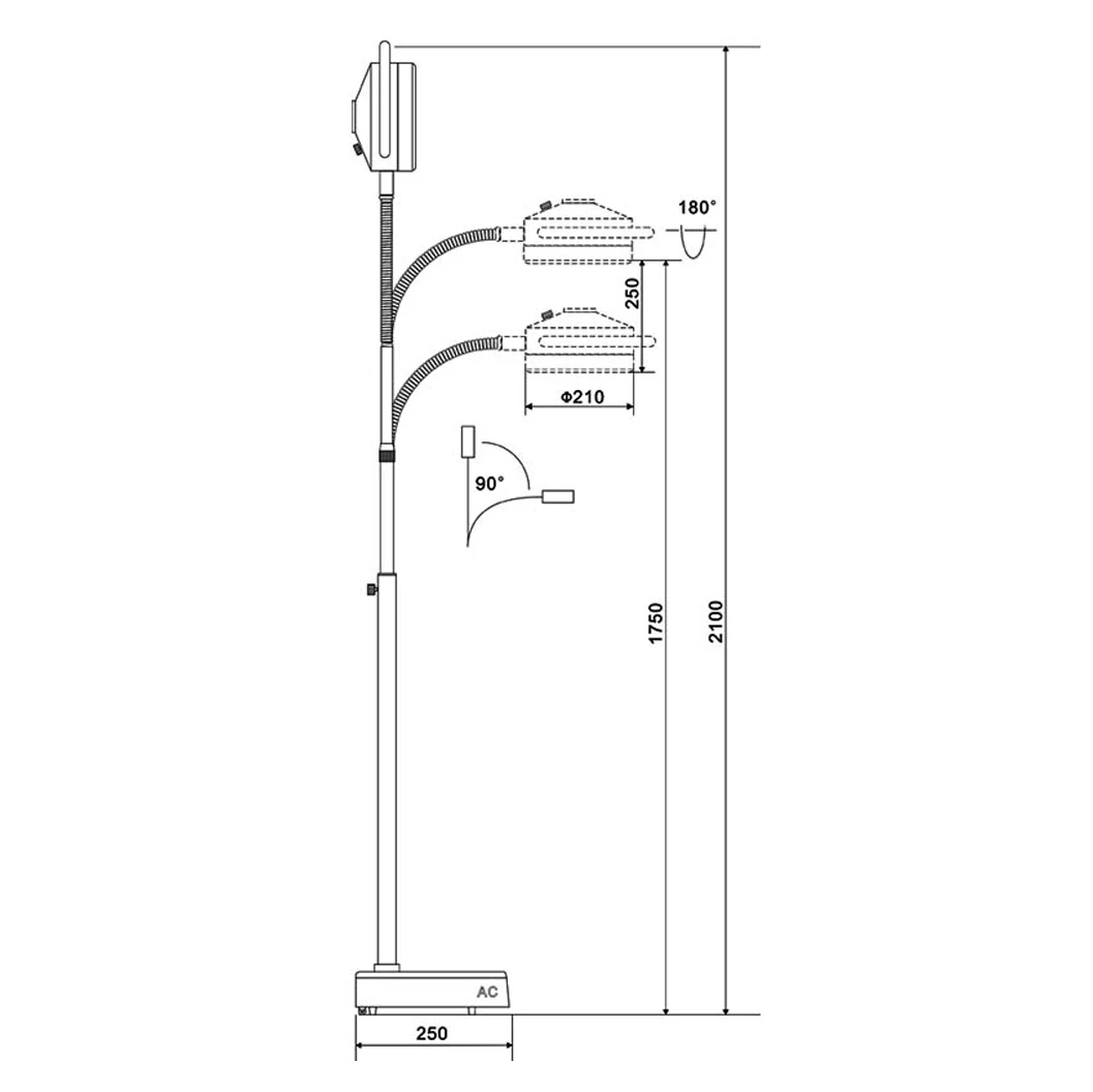 Ziekenhuisapparatuur Mobiele Medische Theaterlamp Staande Oper Ary Chirurgische Lichtprijs