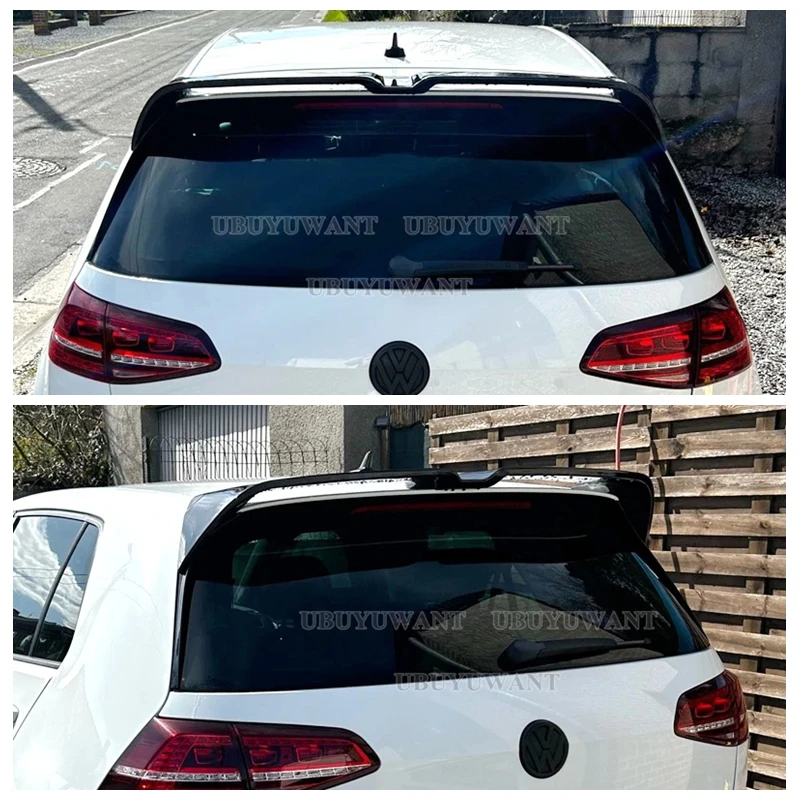 Фото Спойлер на крышу в стиле Oettinger из ABS-пластика для Volkswagen Golf MK7 7.5 GTI R GTD, задний спойлер Aleron Golf 7 2013-2020 №1