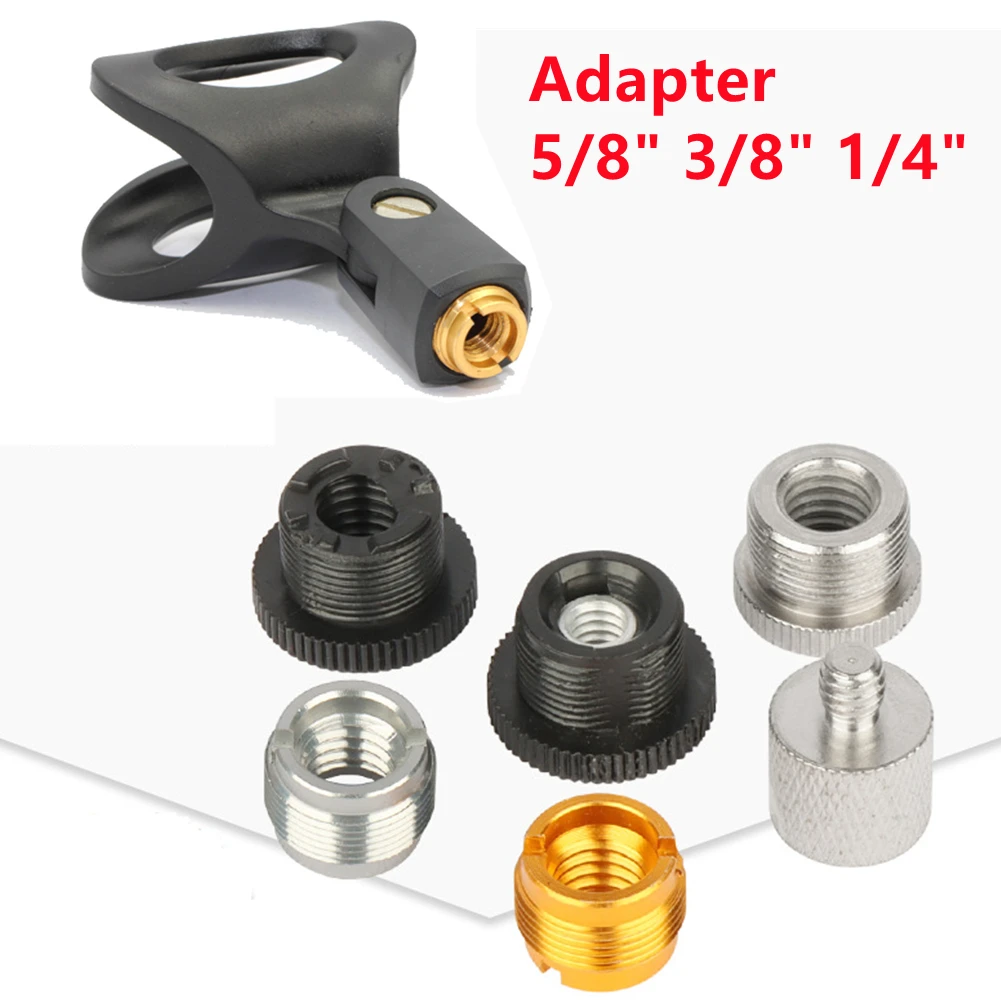 

5/8Male To 3/8 1/4Female Threaded Screw Mic Stand Clip Mount Adapter Accessories For Laser Level Tripod Converter SLR Camera