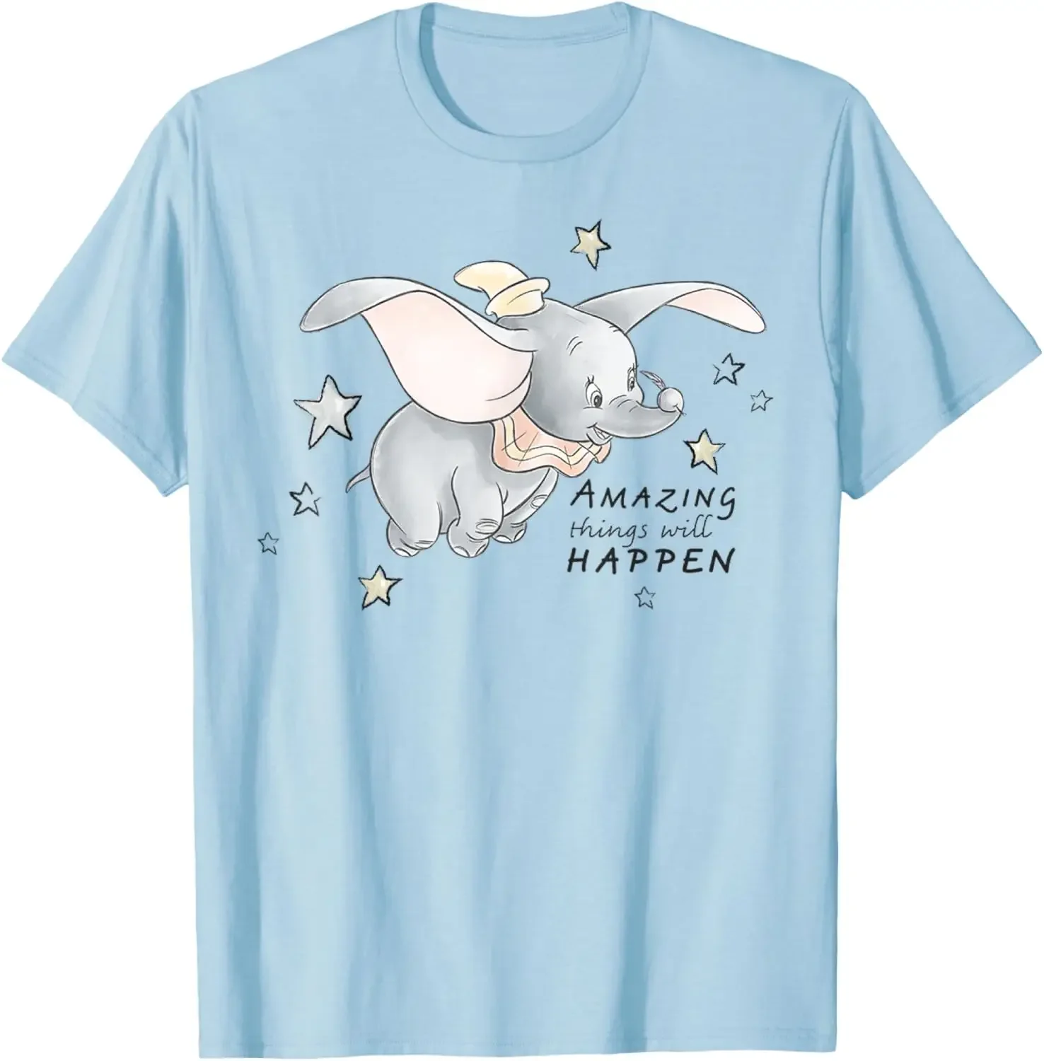 Фото Горячая модная повседневная футболка Disney-Dumbo Amazing Things S-6XL, летняя №3