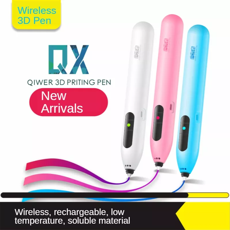 

Original Magic 3D Printing Pen With Battery Rechargable Wireless 3D Pen Safe 3D Drawing Pen Kids DIY Creative Toy Gifts For Kids