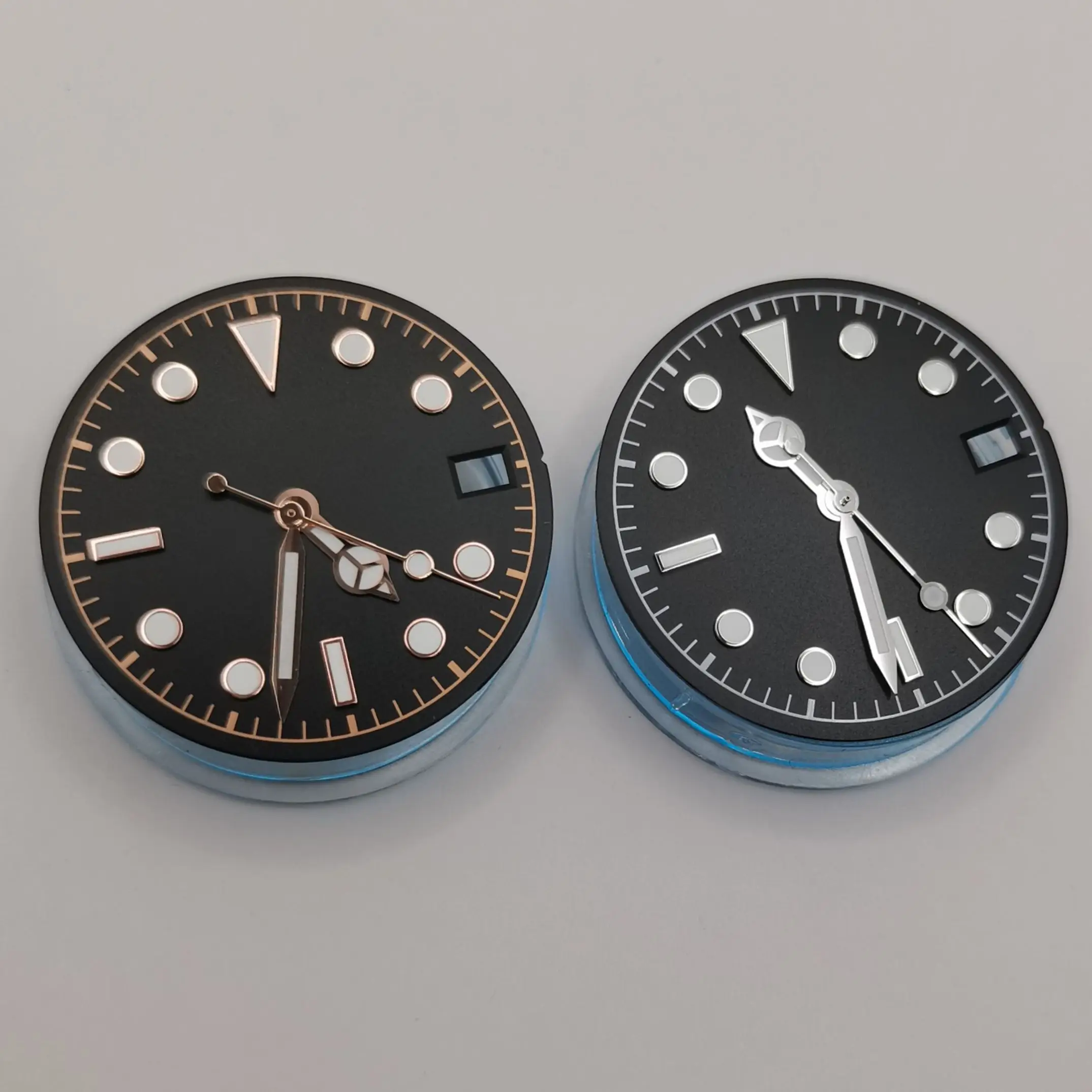 28.5MM Watch Dial Add Hands Fit NH35 Automatic Movement Green Luminous