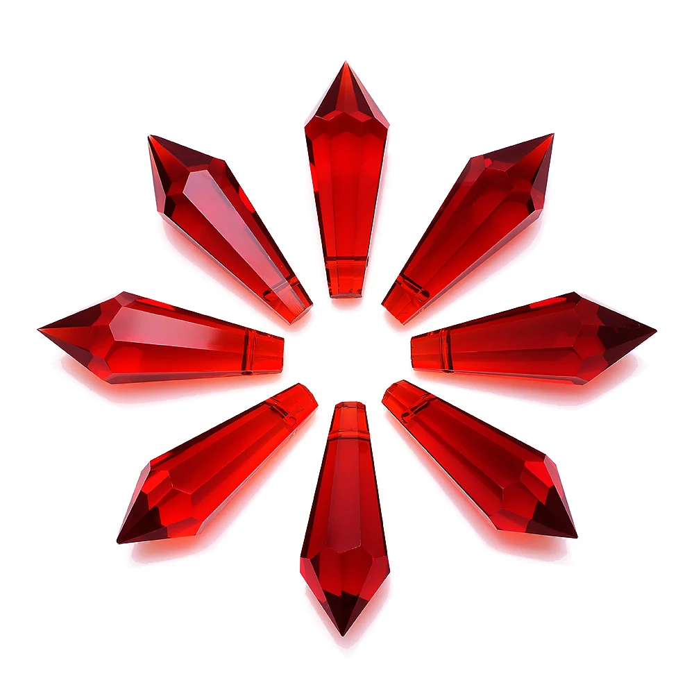 

5 шт., хрустальные подвески ZHUBI 14х38 мм