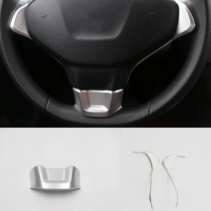 

Cafoucs For Peugeot 301 2012-2016 ABS Steering Wheel Frame Sticker Moulding Trim Decoration Cover