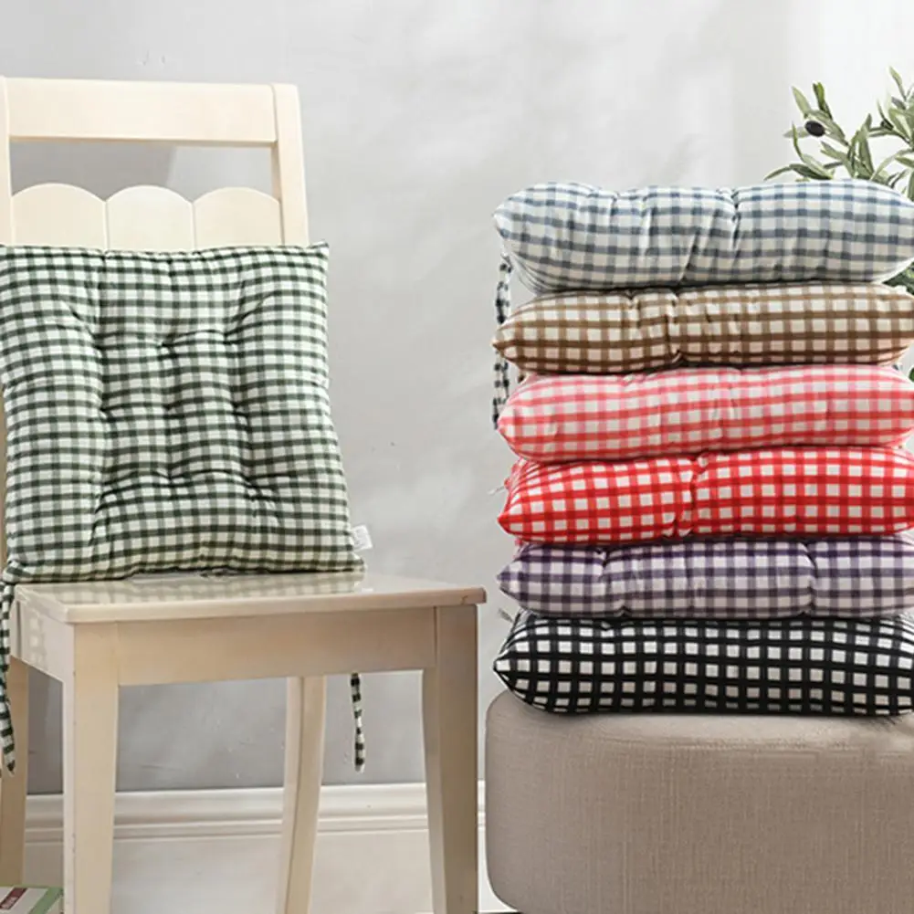 

Indoor Floor Cushion Home Office Chair Car Pads 40cm Pastoral Style Seat Meditation Cushions Cute Plaid Decorative Sofa Pillows