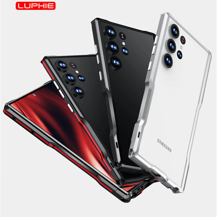 Оригинальный металлический каркас Luphie для Samsung Galaxy S24 S23 S22 S21 Ultra чехол-бампер