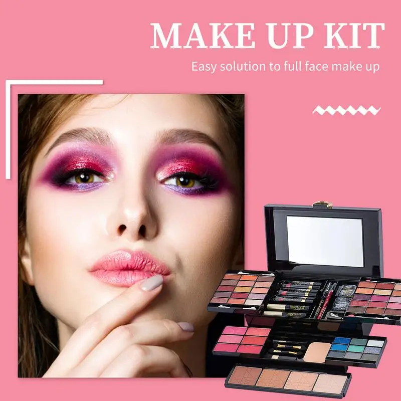 

All-in-one Makeup Kit For Women Full Makeup Palette Set Lipsticks Lip Gloss Eyeshadow Highlighter Brush Makeup Gift For Events