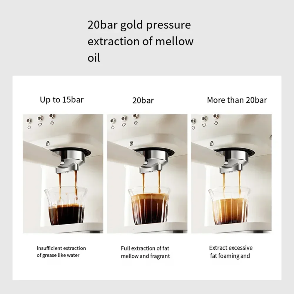 Кофемашина Профессиональная кофемашина для эспрессо на 20 бар с вспенивателем