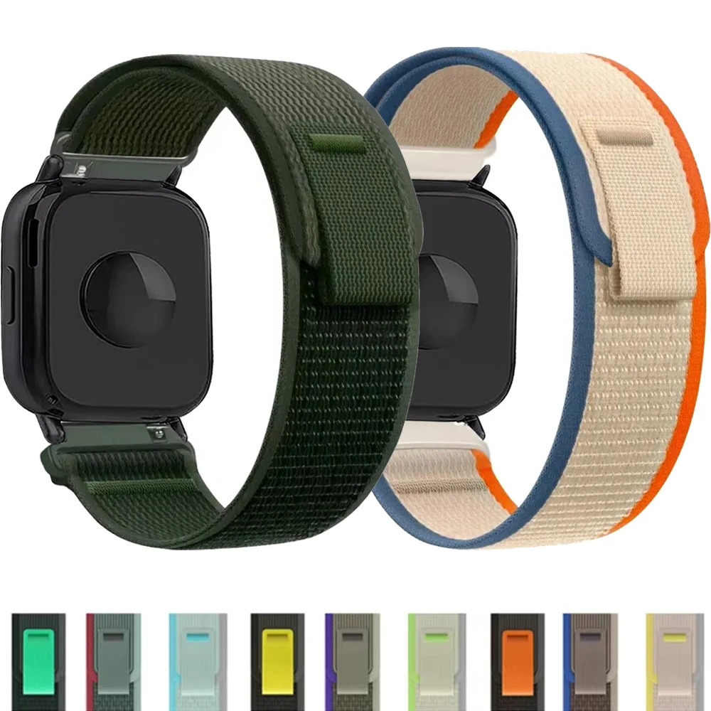 Фото Дышащий нейлоновый ремешок 20 мм/22 мм для Redmi Watch 5 Active/Redmi Watch 5 Lite, совместимый с Amazfit Bip 6/5/Balance 2 №1