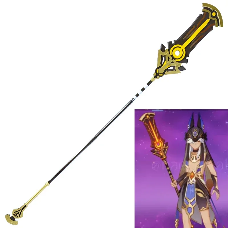 

Games Genshin Impact Sainuo Staff of the Scarlet Sands Genshin Impact Cos Five Star Weapon Prop Anime Cosplay Props Accessories