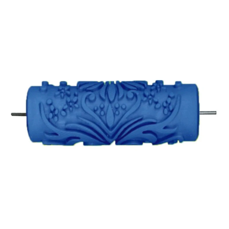 

5 Inch Embossed Paint Roller Sleeve Wall Texture Stencil Brush Pattern Decor