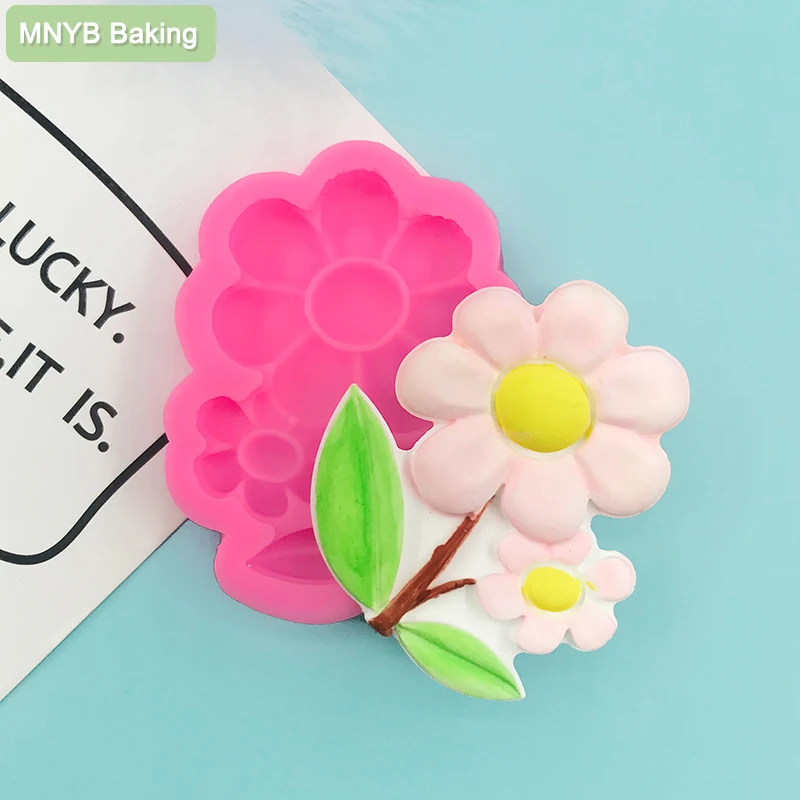 

1Pcs Sun Flower Design Mould For Chocolate Candy Fondant Handmade DIY Cake Tool Gypsum Candle Resin Art Silicone Mold