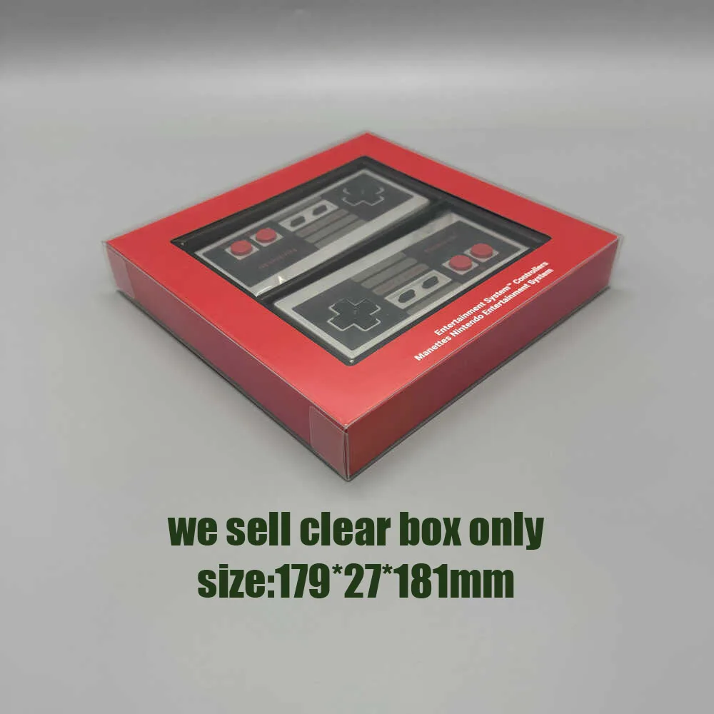 Transparent PET Display box Storage Case for Nentendo Switch Online NES/FC controller Limited edition storage protective