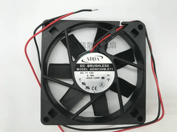 

ADDA AD0812HB-D71 DC 12V 0.19A 80x80x15mm 2-Wire Server Cooling Fan