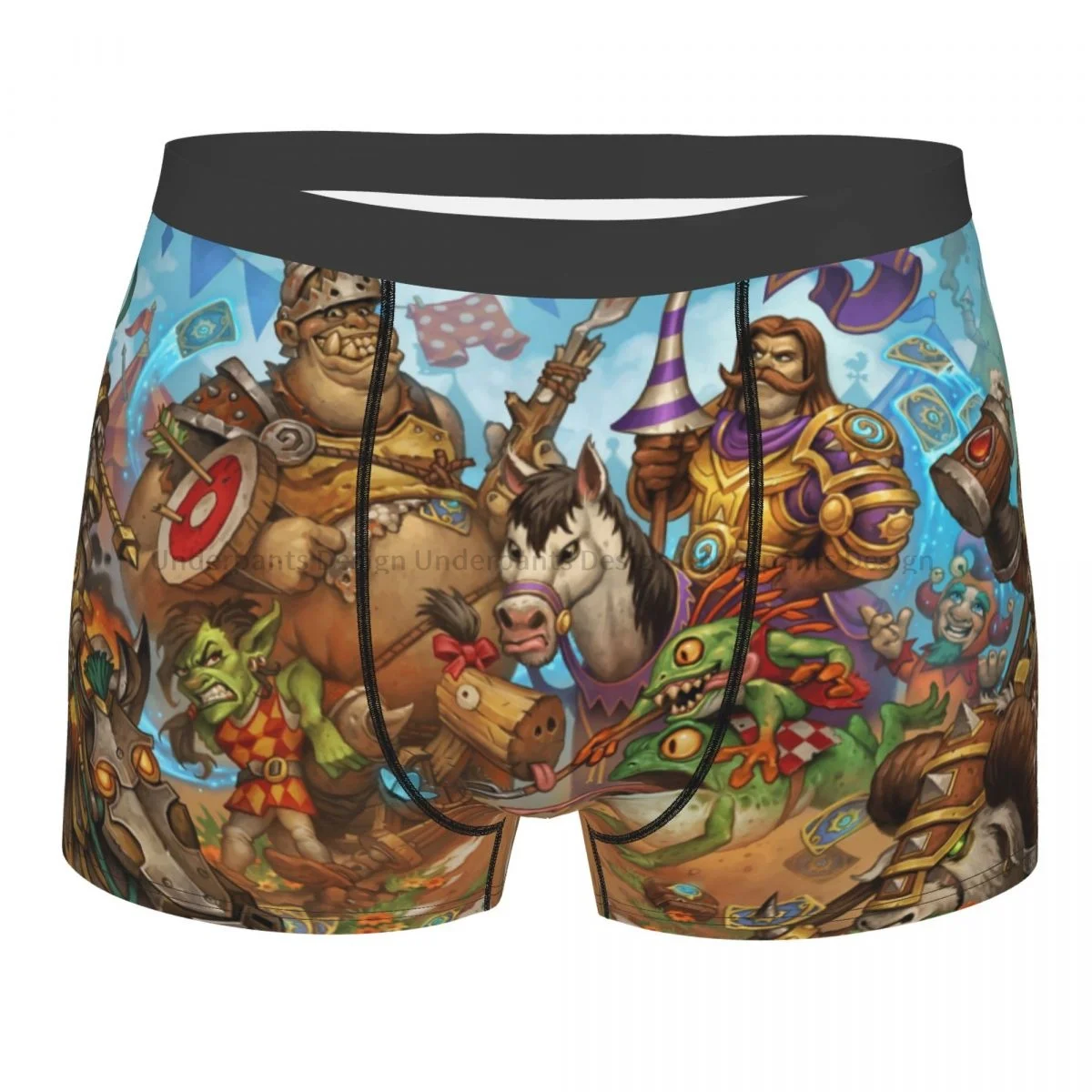 

HearthStone Heroes of Warcraft Gianna Strategy Game Art Underpants Breathbale Panties Men's Underwear Print Shorts Boxer Briefs