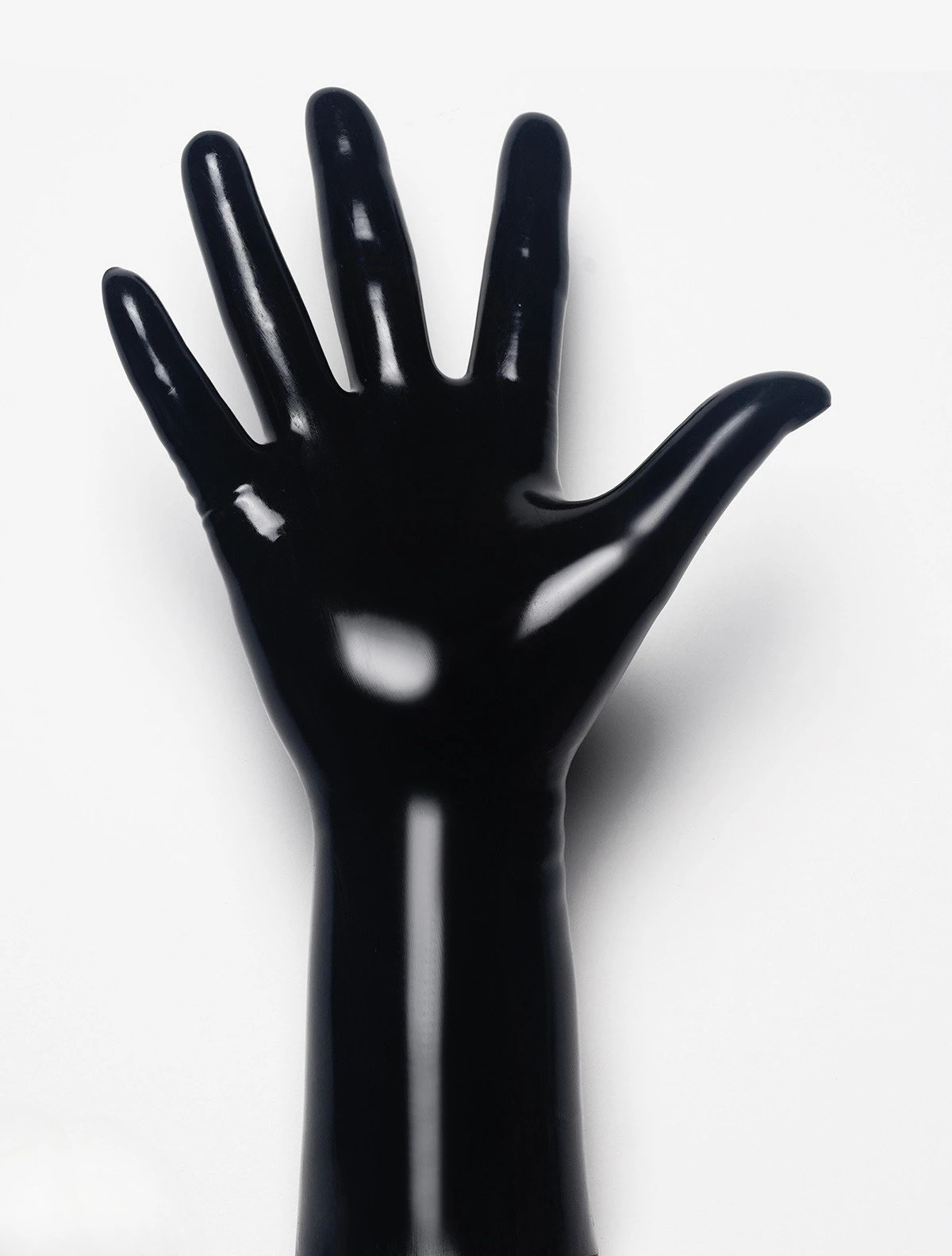 

Латексная маска с капюшоном оранжевого цвета