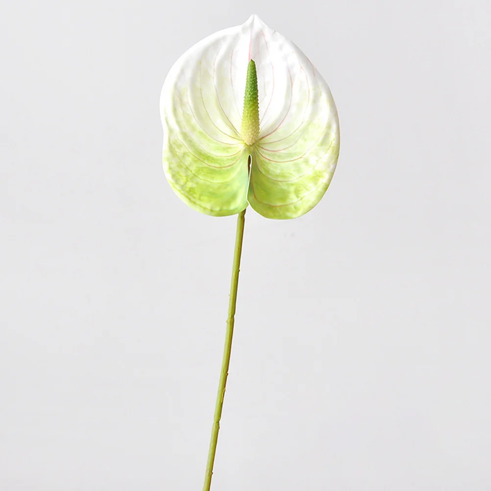 4-х шт. имитация антуриум Andraeanum цветы с стеблем из искусственного шелка букет ваза