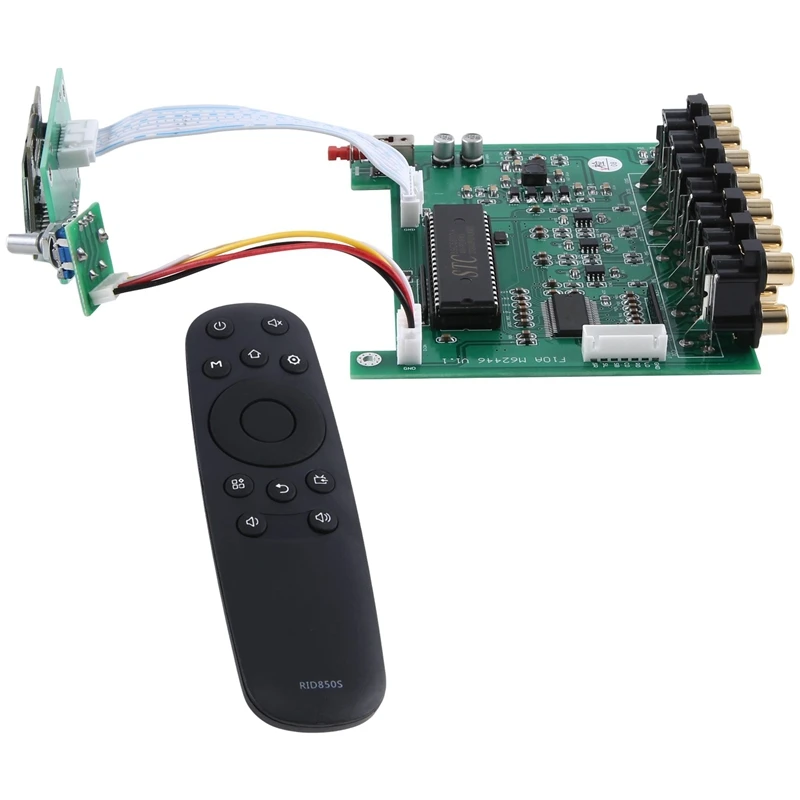 

Dlhifi F11 M62446 предусилитель 5,1 6-канальный пульт дистанционного управления независимостью OLED дисплей для Hi-Fi усилителя DAC простой в использовании