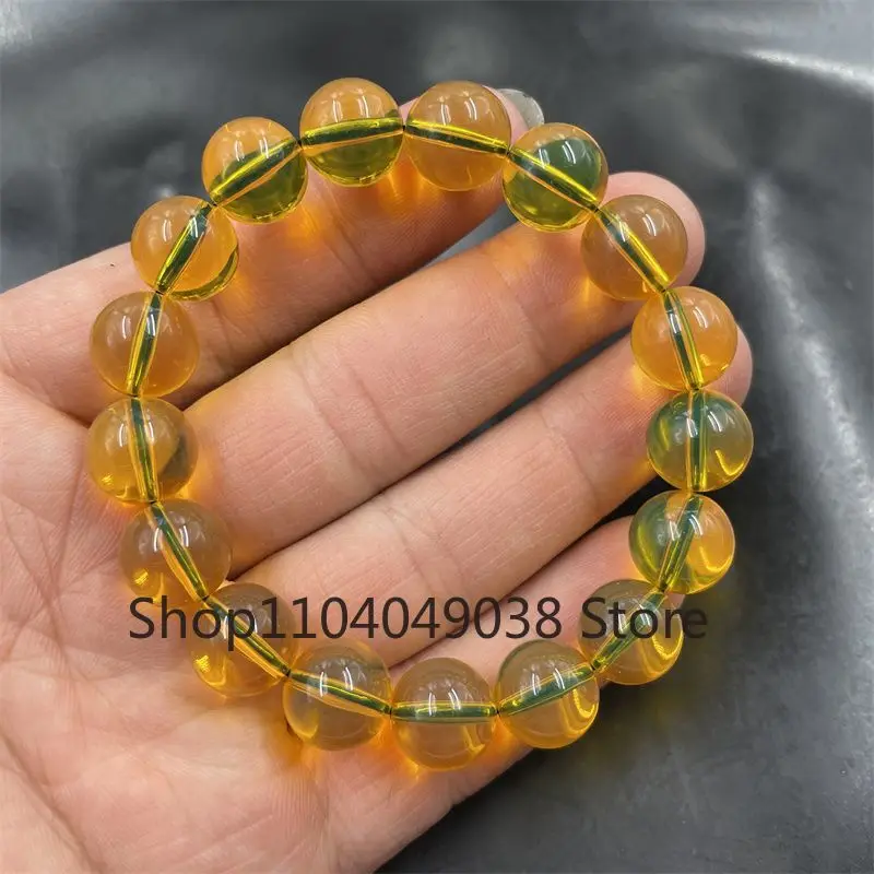 Натуральный Синий браслет класса 5А очищенный водой янтарный Мексиканский