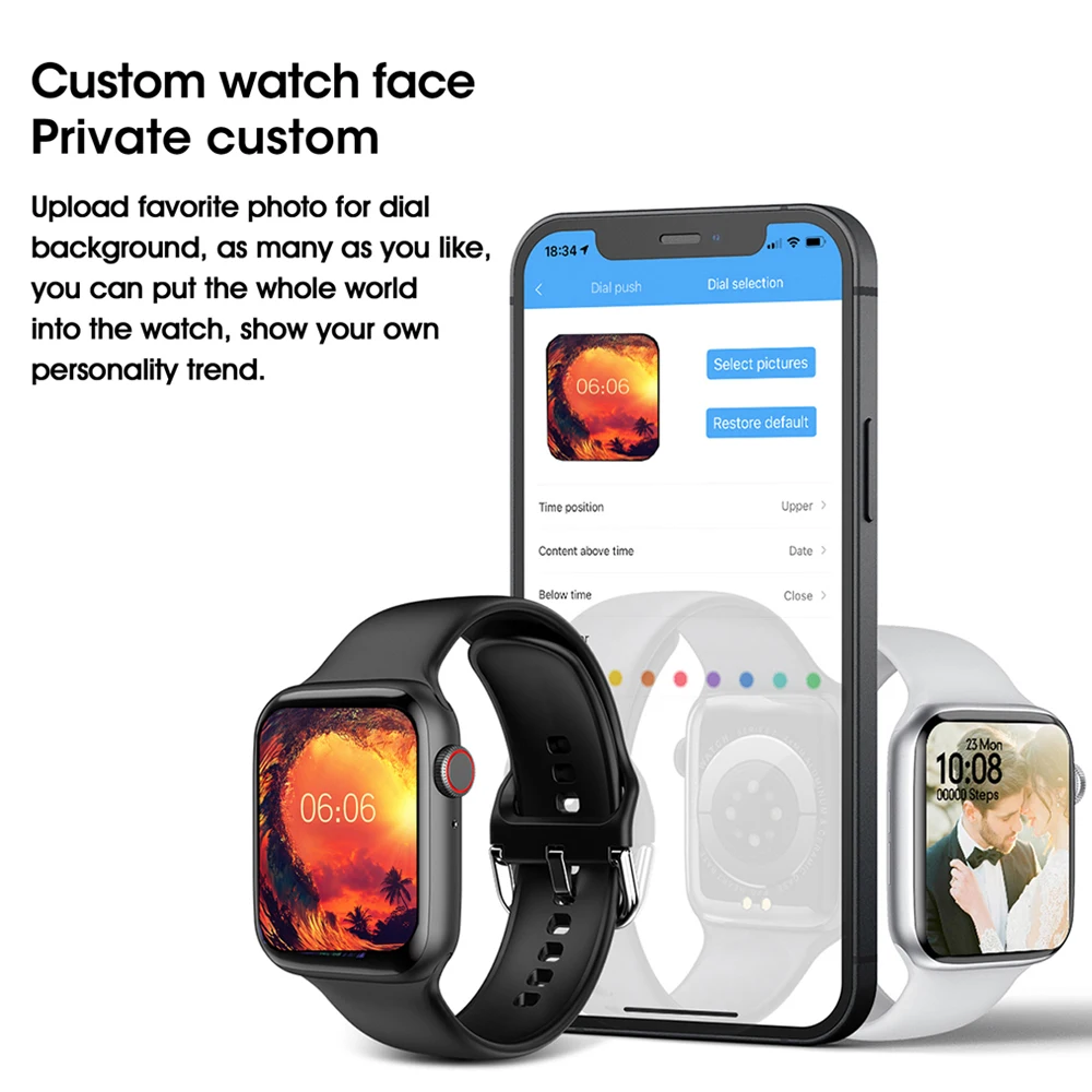 Смарт-часы для Apple Watch W27 Pro умные часы мужчин и женщин беспроводное зарядное