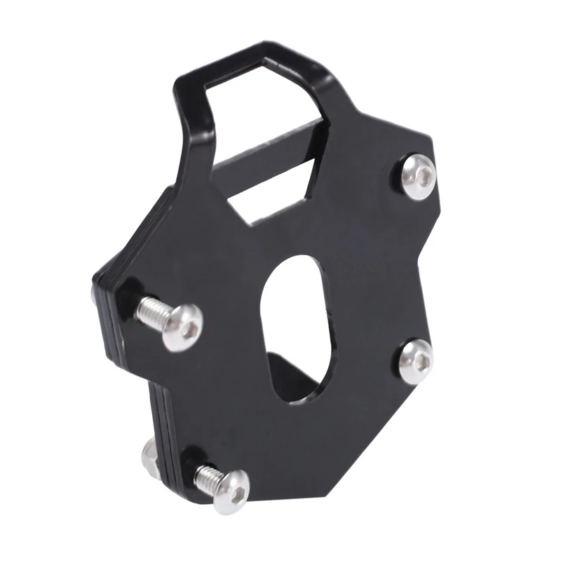 

2X Motorcycle Kickstand Sidestand Stand Extension Enlarger Pad For Royal Enfield Himalayan 2020 2021 2022(Black)
