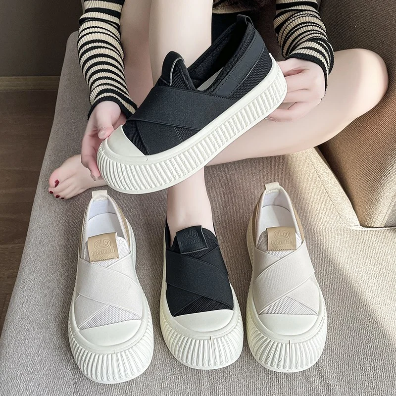 2023 Flat Shoes for Women Basic Women's Flats Summer Breathable Casual Flats Women Mesh Surface Platform Shoes Female tennis