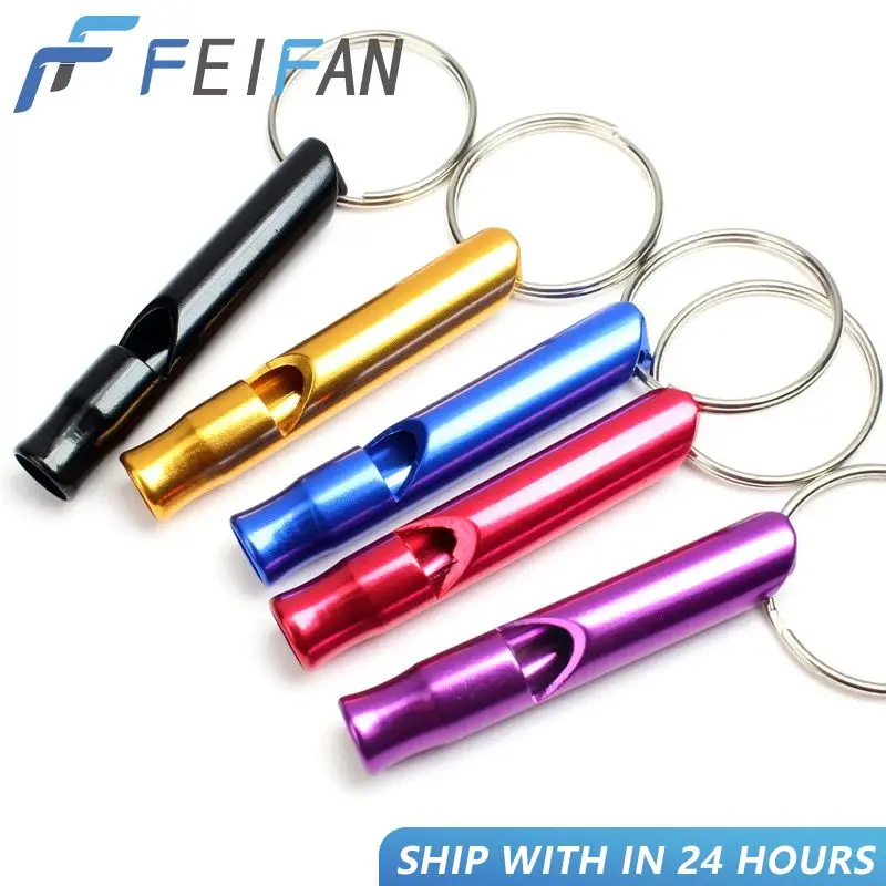 1 Pz Outdoor Metal Whistle Ciondolo Multifunzione Con Portachiavi Portachiavi Per Campeggio Sopravvivenza Emergenza Portatile Mini Size Fischietto
