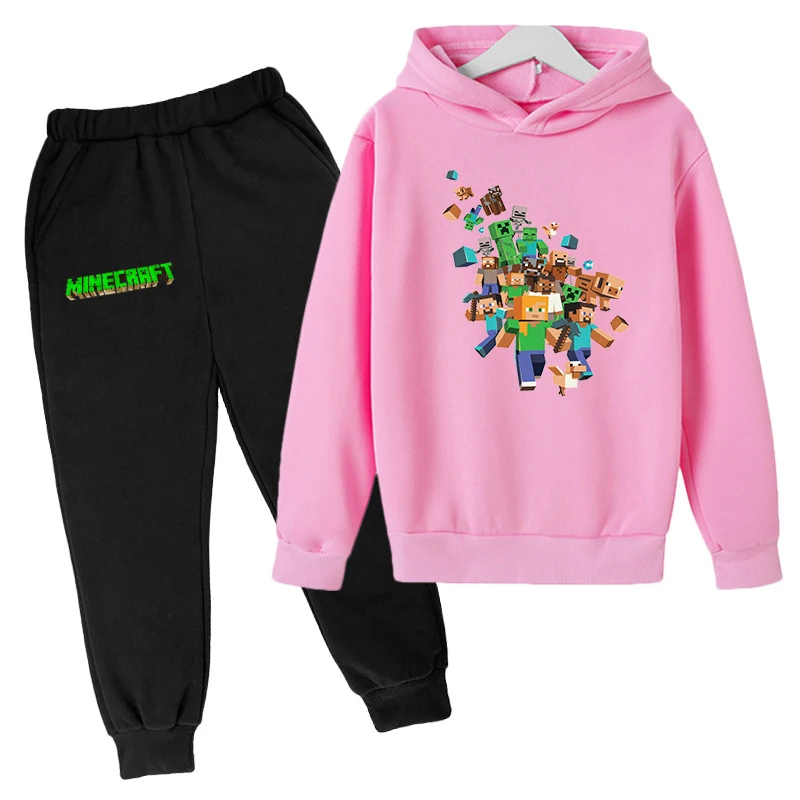 

Popular Video Games Cartoon Children Sweatshirt Pants Set Boys and Girls Clothing Children's Casual Sportswear Autumn and Winter