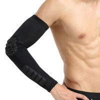 1pc long elbow pads sleeve breathable polyester spandex arms cover outdoor basketball sports protective gear