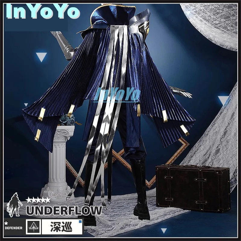 InYoYo Underflow Косплей Arknights Костюм Игровой Крутая Униформа Хэллоуин Вечеринка Наряд