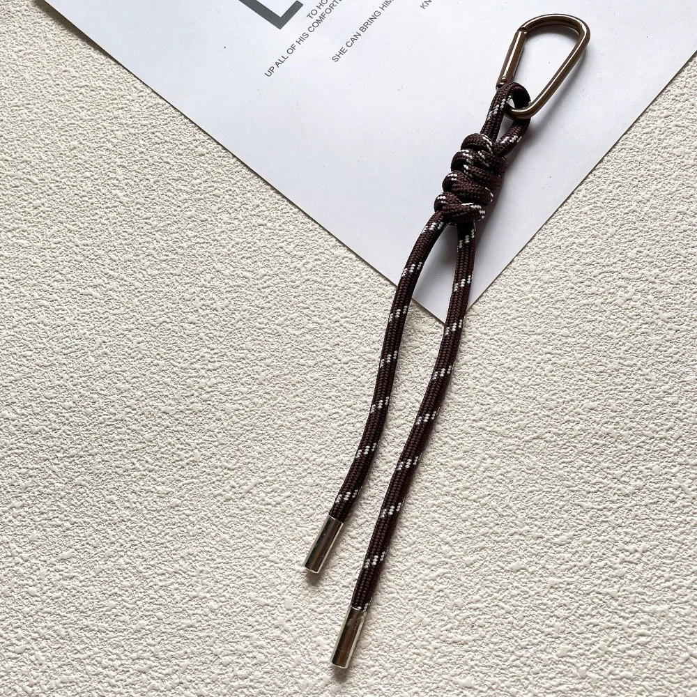 Colorful Braided Lanyard Keychain for Phone Case Decoration Women Chic Bag Pendant Kpop DIY Key Chains Friend Couple Gift