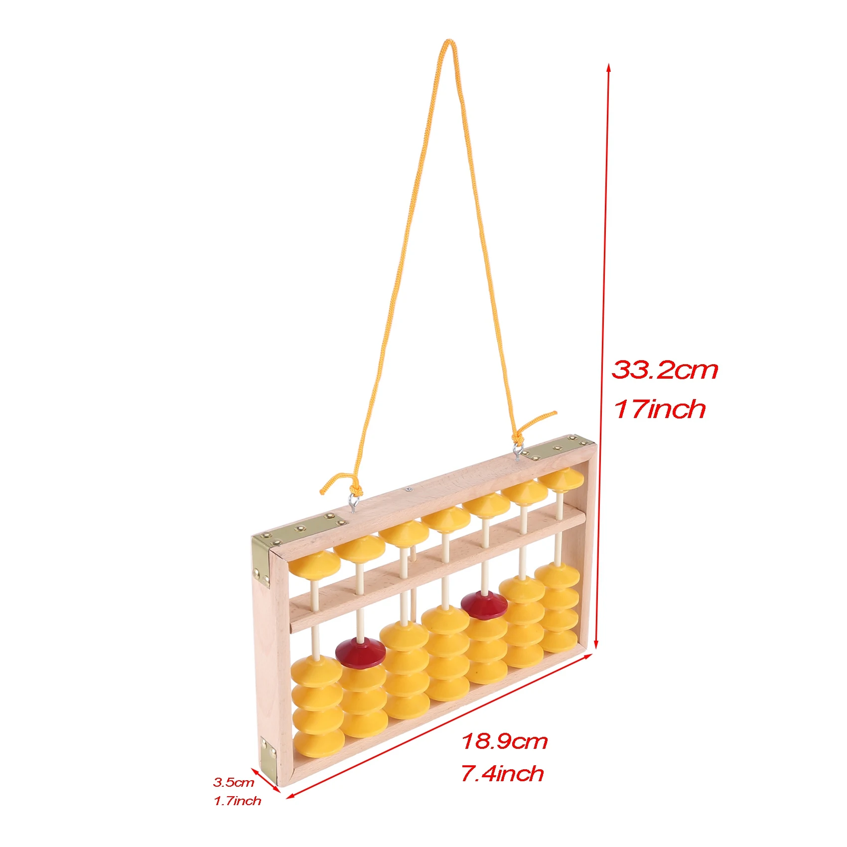 7-колонковый нескользящий Подвесной деревянный Abacus Chinese Soroban учебный инструмент
