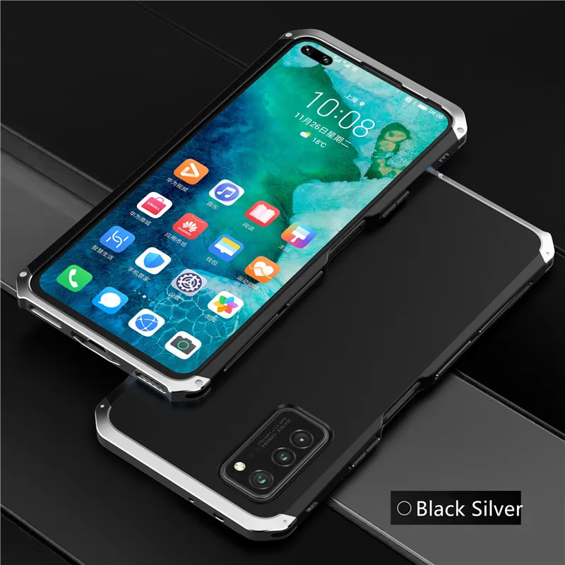 

Hot! Slim Hybrid Aluminum Metal Case For Huawei P40 Pro Honor 9X 30 V30 Honor 30S V40 V20 V30 Shockproof Armor Cover