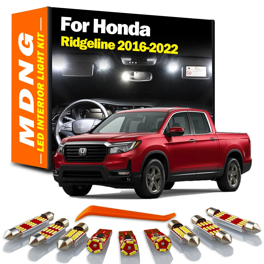 

MDNG 17 шт. Canbus внутренняя лампа для Honda Ridgeline 2016 2017 2018 2019 2020 2021 2022