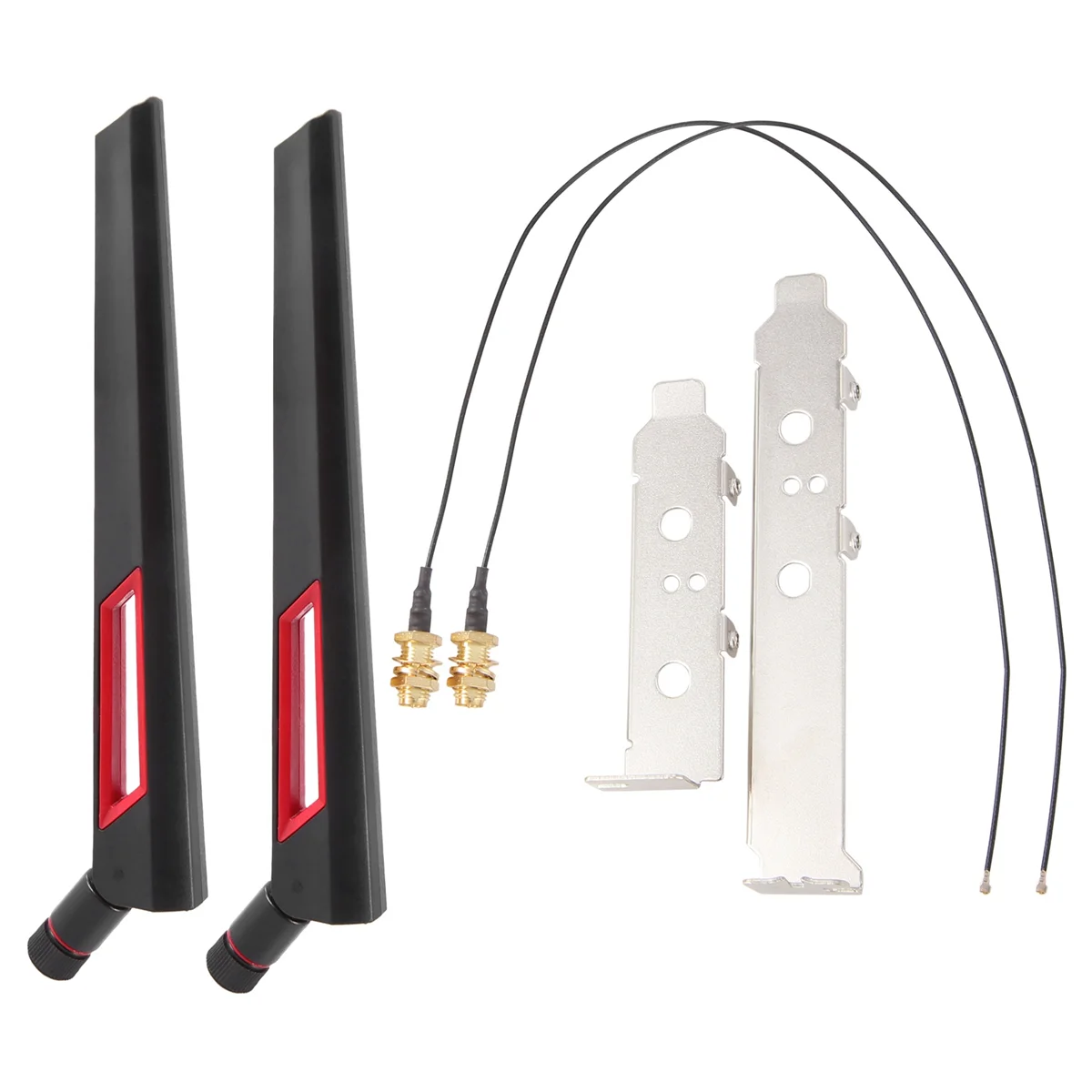 Двухдиапазонный кабель M.2 IPEX MHF4 U.Fl 2X8Dbi для антенны RP-SMA Pigtail WiFi карты Intel AX210 AX200 9260