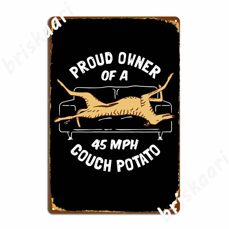 

Гордый владелец 45 миль/ч, забавная игрушка в виде кушетки, картофеля, Грейзер, Подарочный плакат, металлический плакат с напечатанным Оловян...