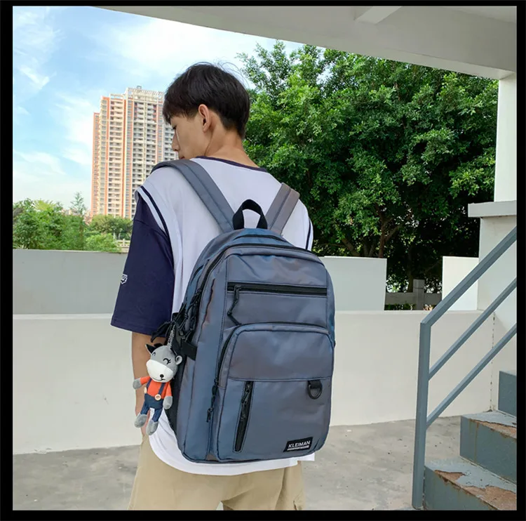 

4711 Japanese college student schoolbag female original niche black college style backpack