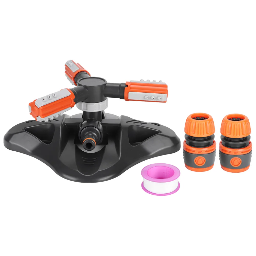 

Automatic 360 Degree Rotating Irrigation 3 Arm Sprinkler System for Garden Yard Lawn Watering T Irrigation Sprinkler Irrigation