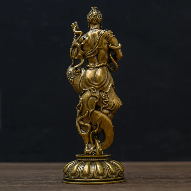 Фото Статуя Fudo Myoo Vajra Dorje ручной работы, защита дзен, ритуальный декор фэн-шуй, подарок №3