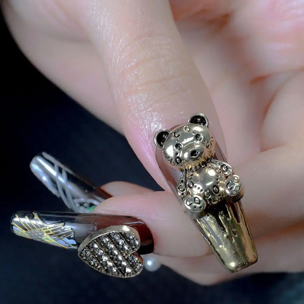 

Искусственные ногти, необычные, изысканные, без запаха, модные, очаровательные, из сплава, текстурные украшения