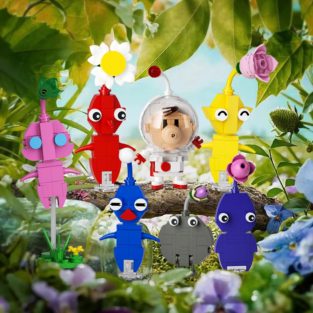 MOC Olimar с His Amigos фигурка строительные блоки игра модель сцены игрушки сделай сам